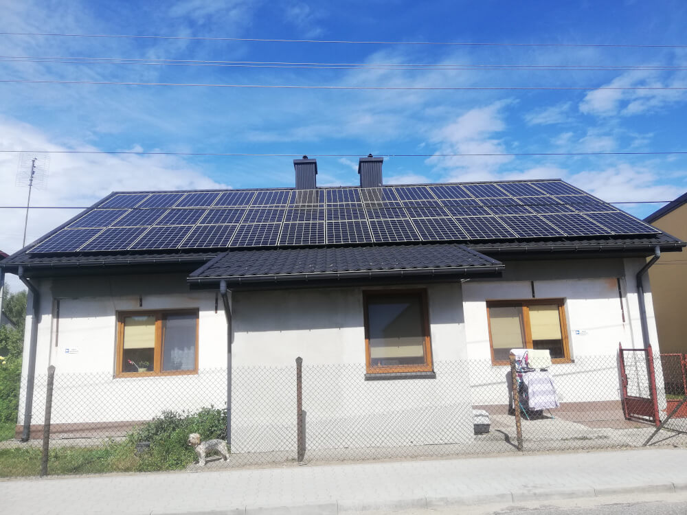 Fotowoltaika w Tuszynie na dachu domu