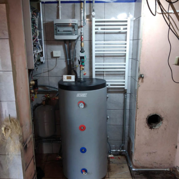 Zamontowana pompa ciepła w kotłowni w Bełchatowie